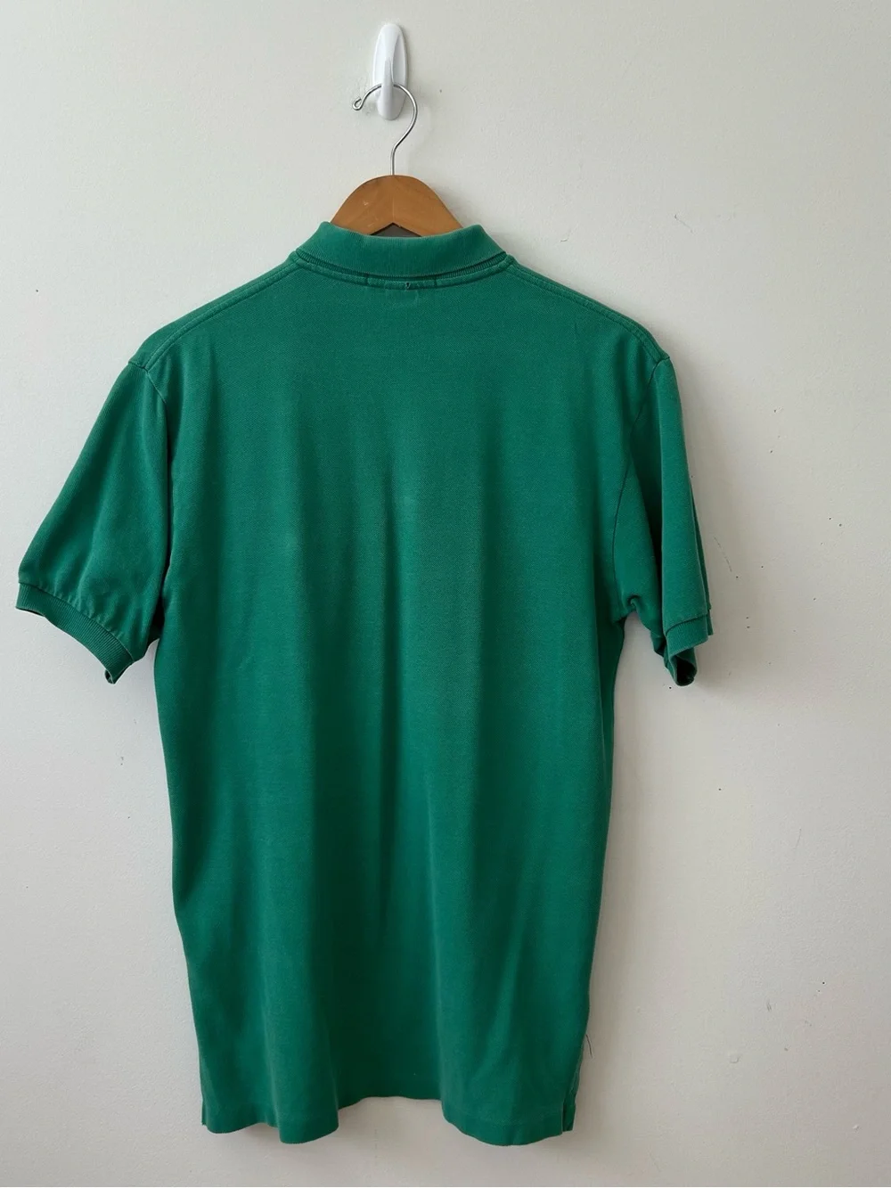 Polo Ralph Lauren Shirt Mens Size Small Green Cotton Hi Low Hem Short Sleeve